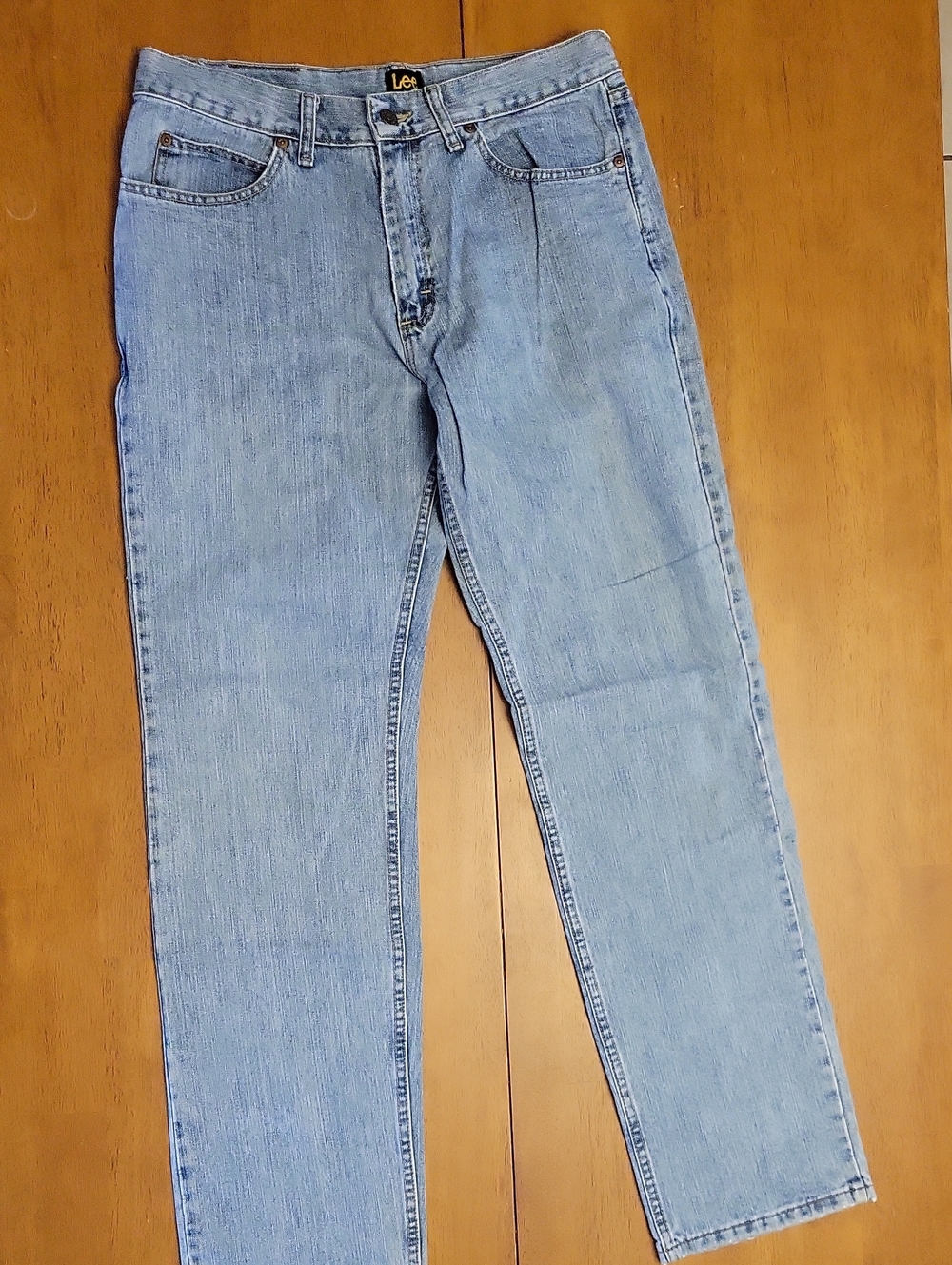 Lee Men’s 33x34 Straight Light Wash Jeans